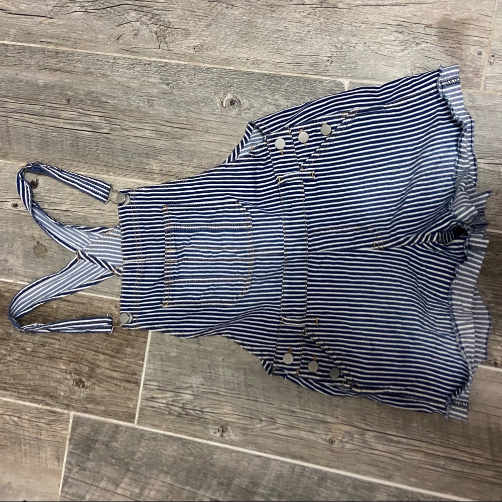 Blue and white Overalls